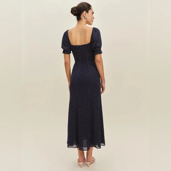 Reformation Gloria Dress In Button, brand new, never worn, no flaws. - Picture 4 of 15